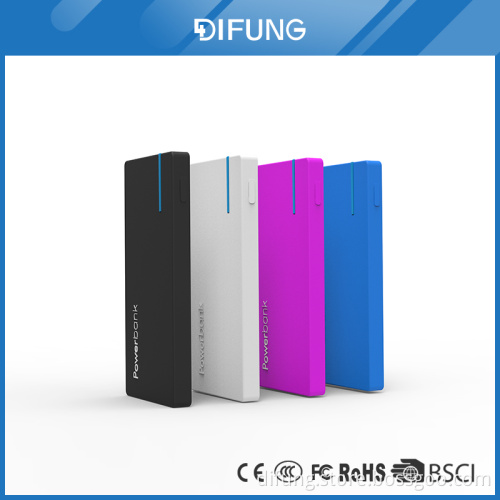 China wholesale price customized portable 6000mah battery mobile power bank with low